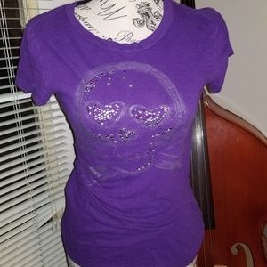 Purple Skull Tee